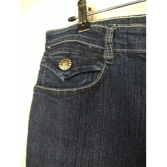 Hipstar Medium Wash Denim 5 Pocket Straight Leg Jeans Size 16 - Picture 4 of 14